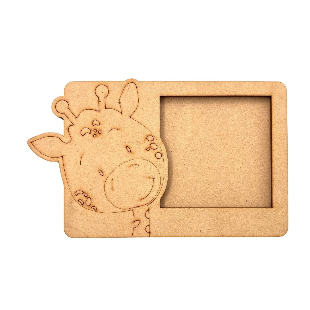 Giraffe Three Layered Photo Frame MDF Design 1