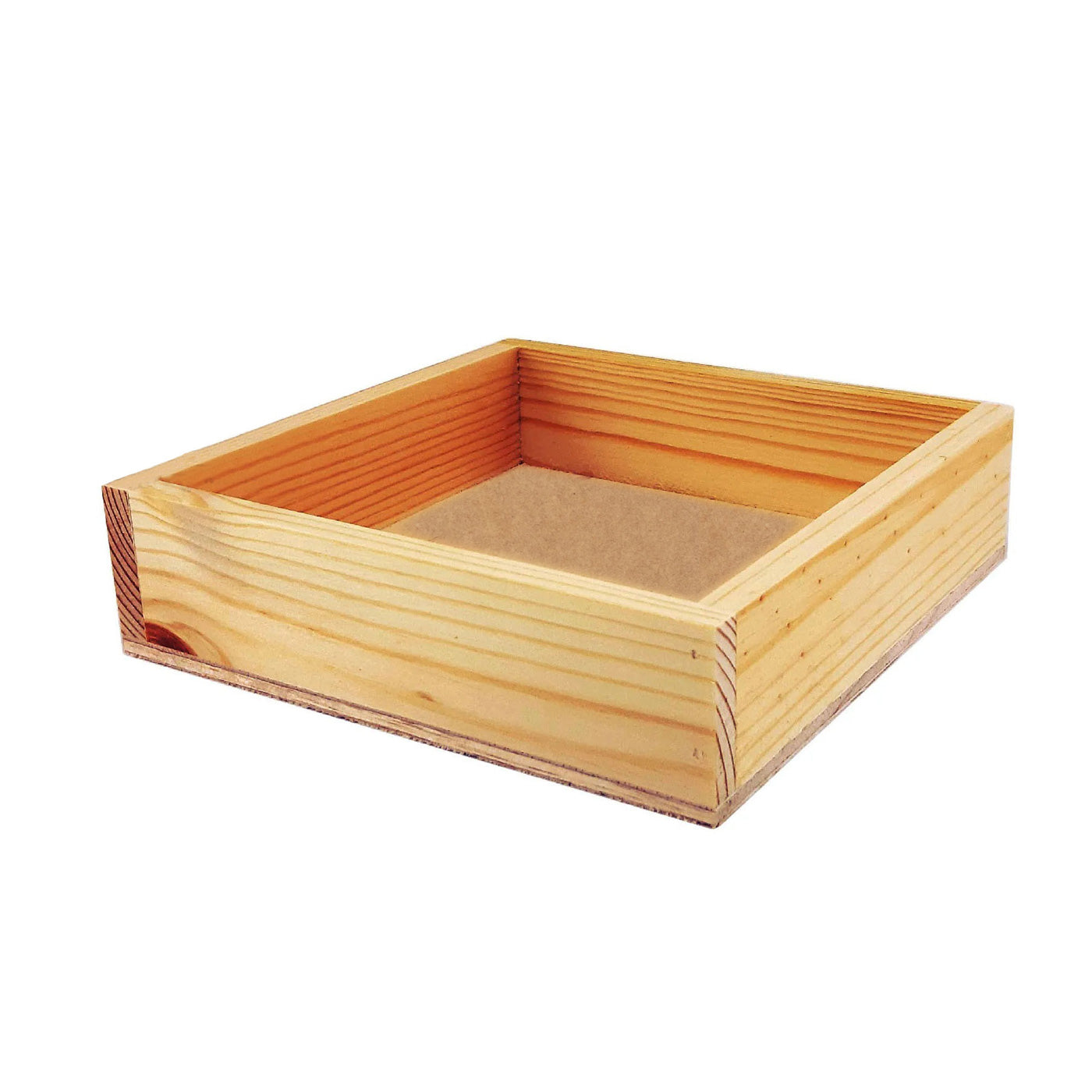 Pinewood Square Wooden Tray Without Handles