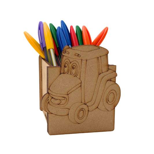 Tractor Pen Stand MDF Design 1