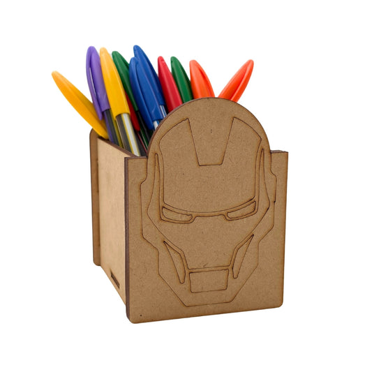 Iron Man Pen Stand MDF Design 1