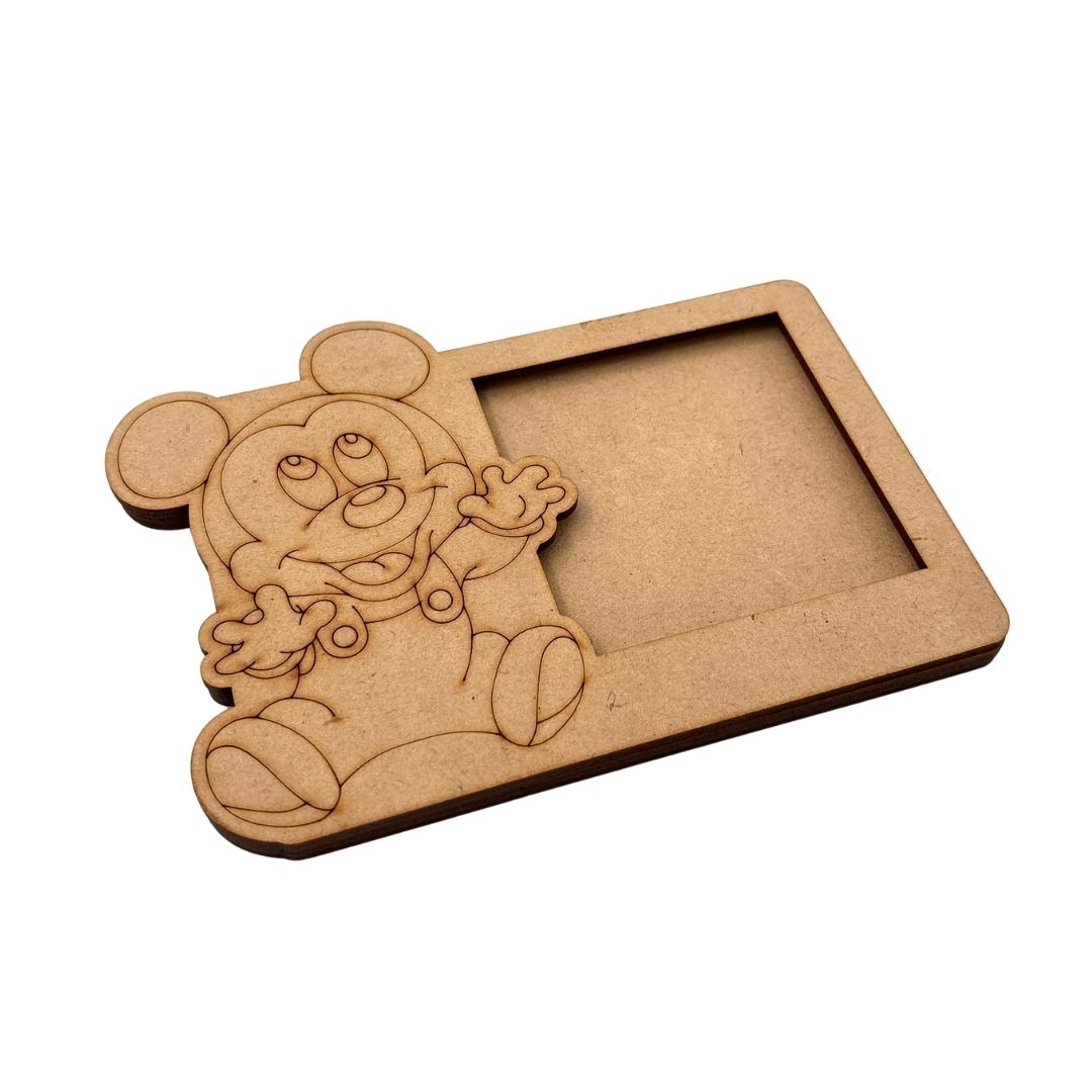 Mickey Mouse Three Layered Photo Frame MDF Design 3
