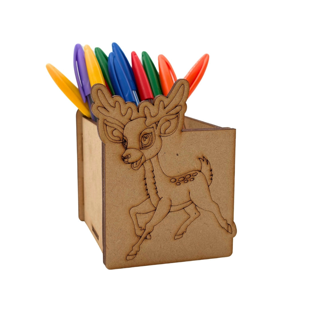 Reindeer Pen Stand MDF Design 1