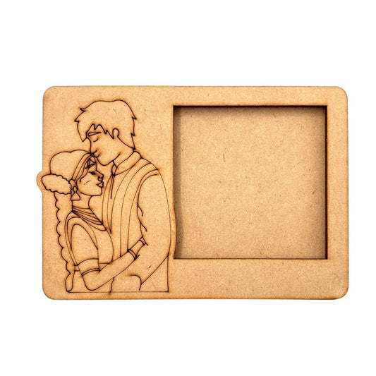 Couple Three Layered Photo Frame MDF Design 4