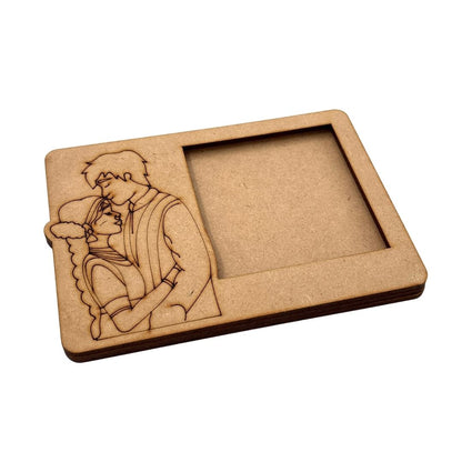 Couple Three Layered Photo Frame MDF Design 4