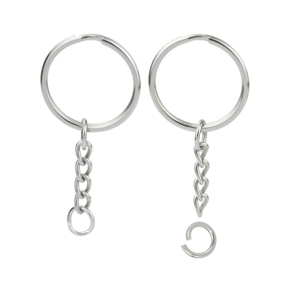 Key Ring Silver With Chain