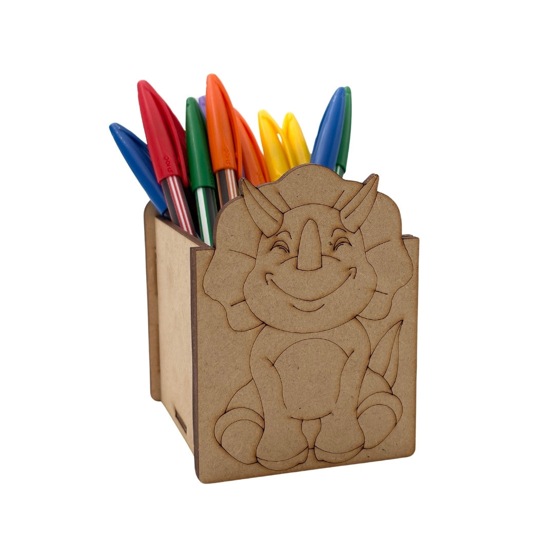 Dinosaur Pen Stand MDF Design 1