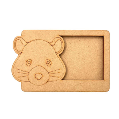 Hamster Three Layered Photo Frame MDF Design 1