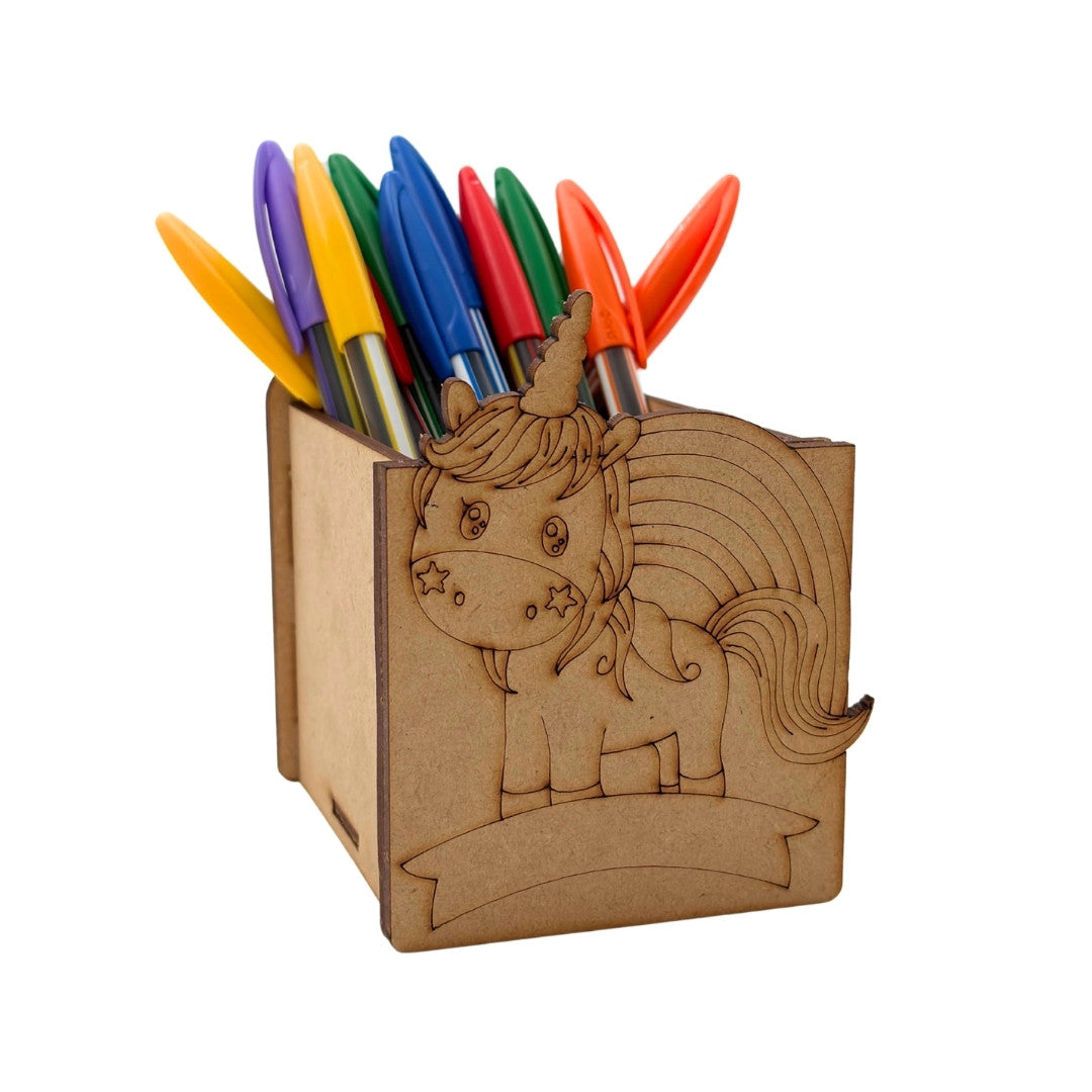 Unicorn Pen Stand MDF Design 3