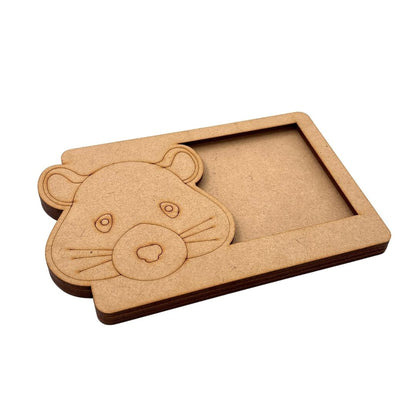 Hamster Three Layered Photo Frame MDF Design 1