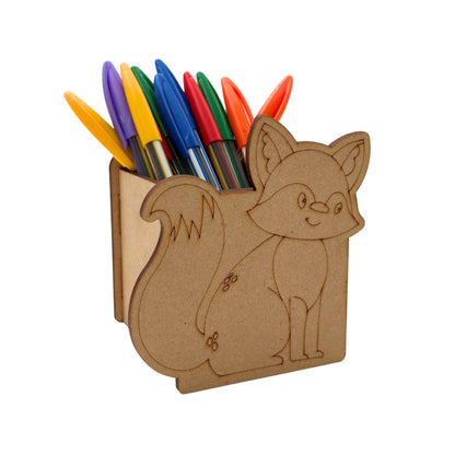 Fox Pen Stand MDF Design 1
