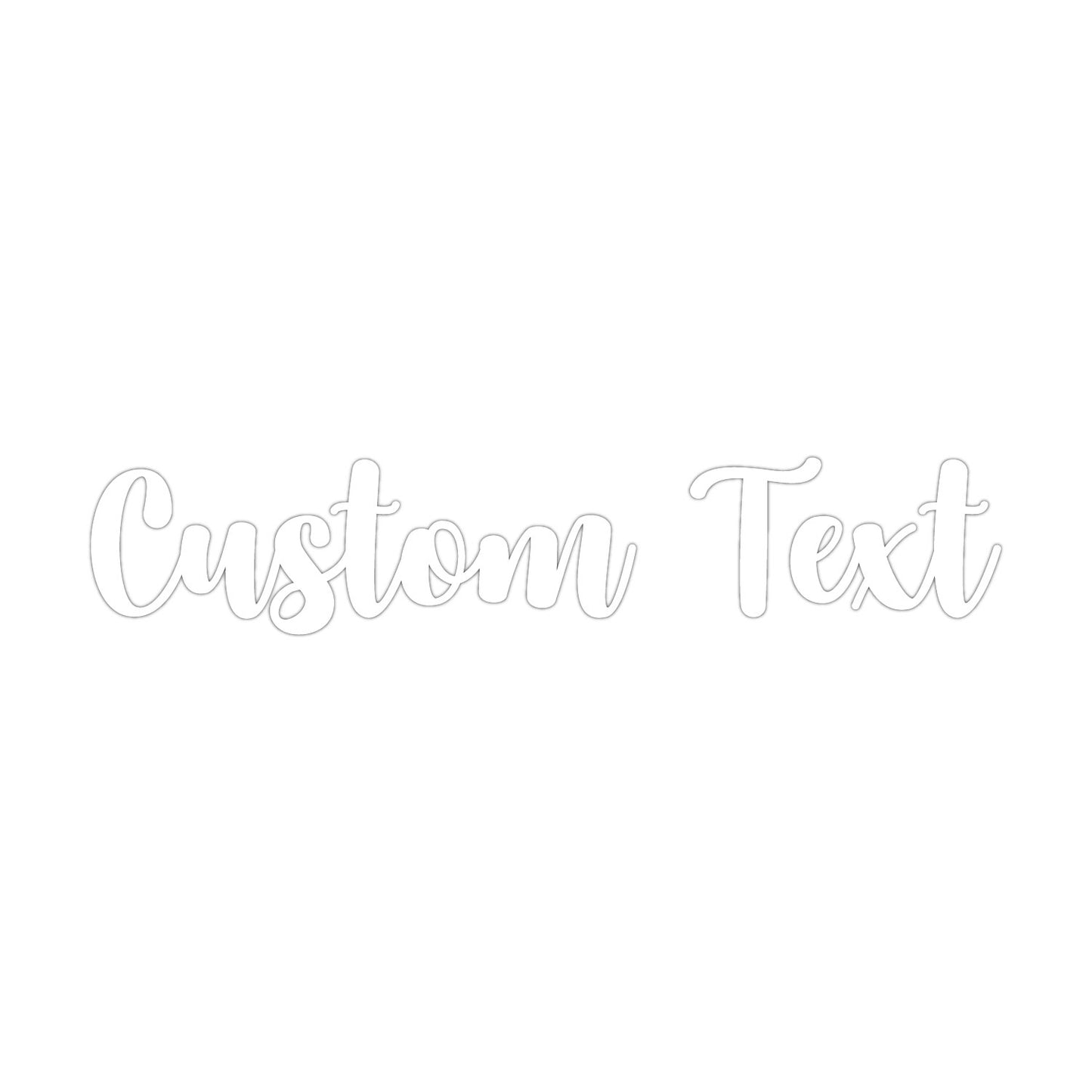 Acrylic Custom Text Name Cutout