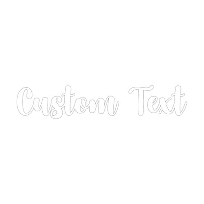 Acrylic Custom Text Name Cutout
