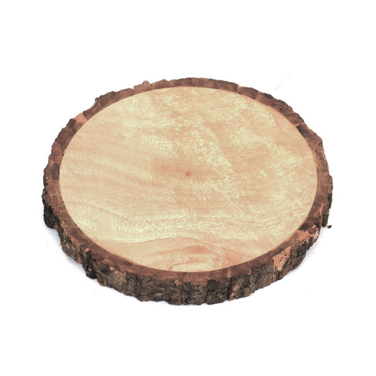 Natural Mango Wood Bark Round Base