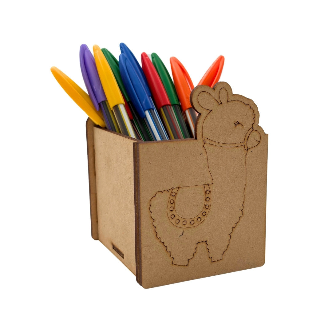 Llama Pen Stand MDF Design 1