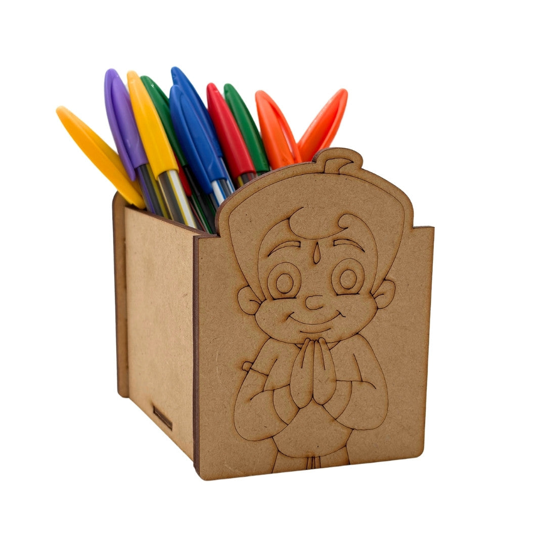 Chhota Bheem Pen Stand MDF Design 1