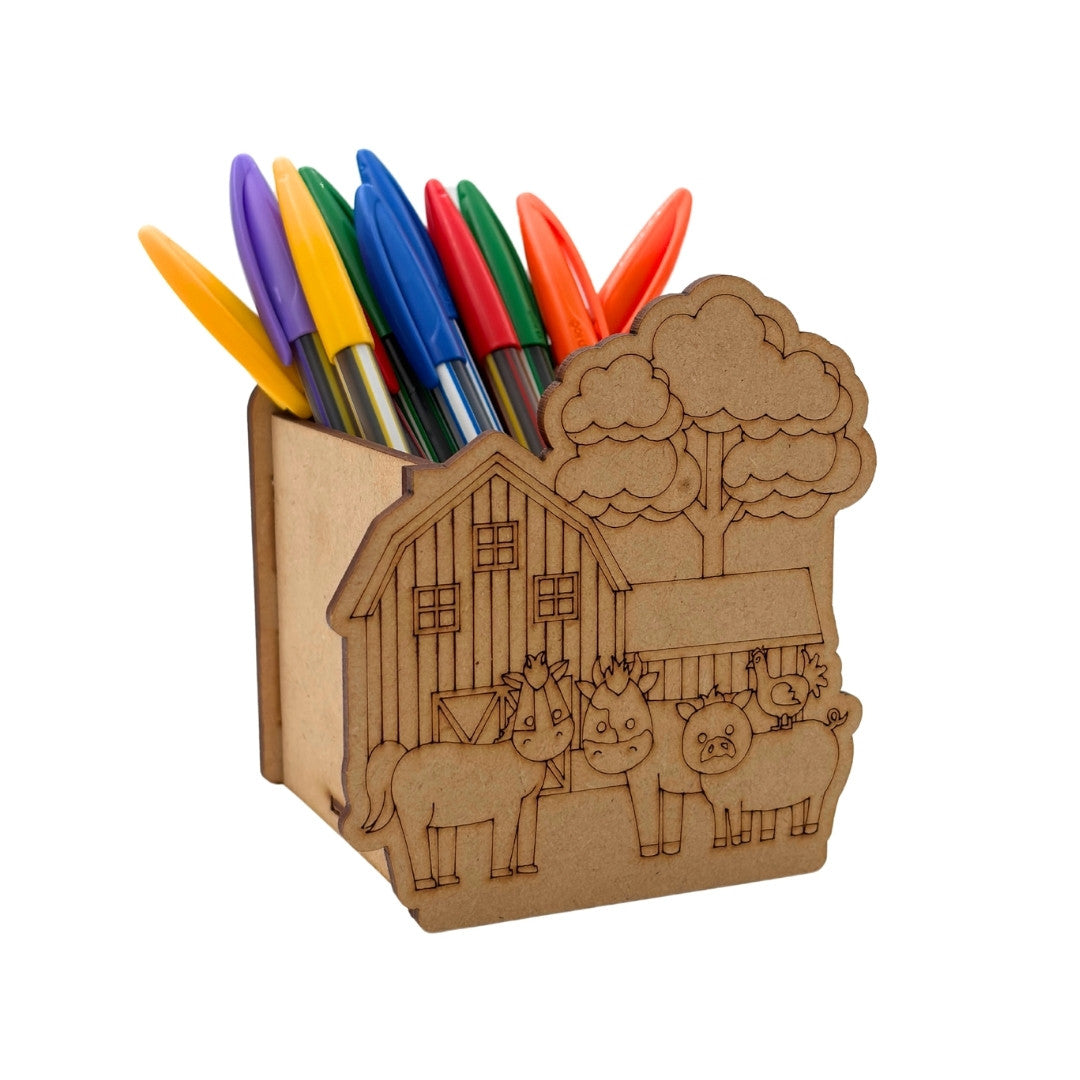 Farm Barn Silo Pen Stand MDF Design 1