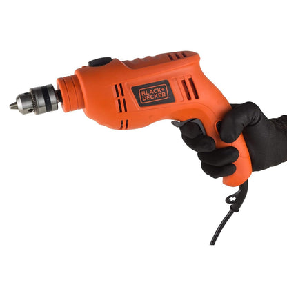 BLACK+DECKER TB555-B1 550W 10mm Variable Speed Reversible Hammer Drill By Stanley