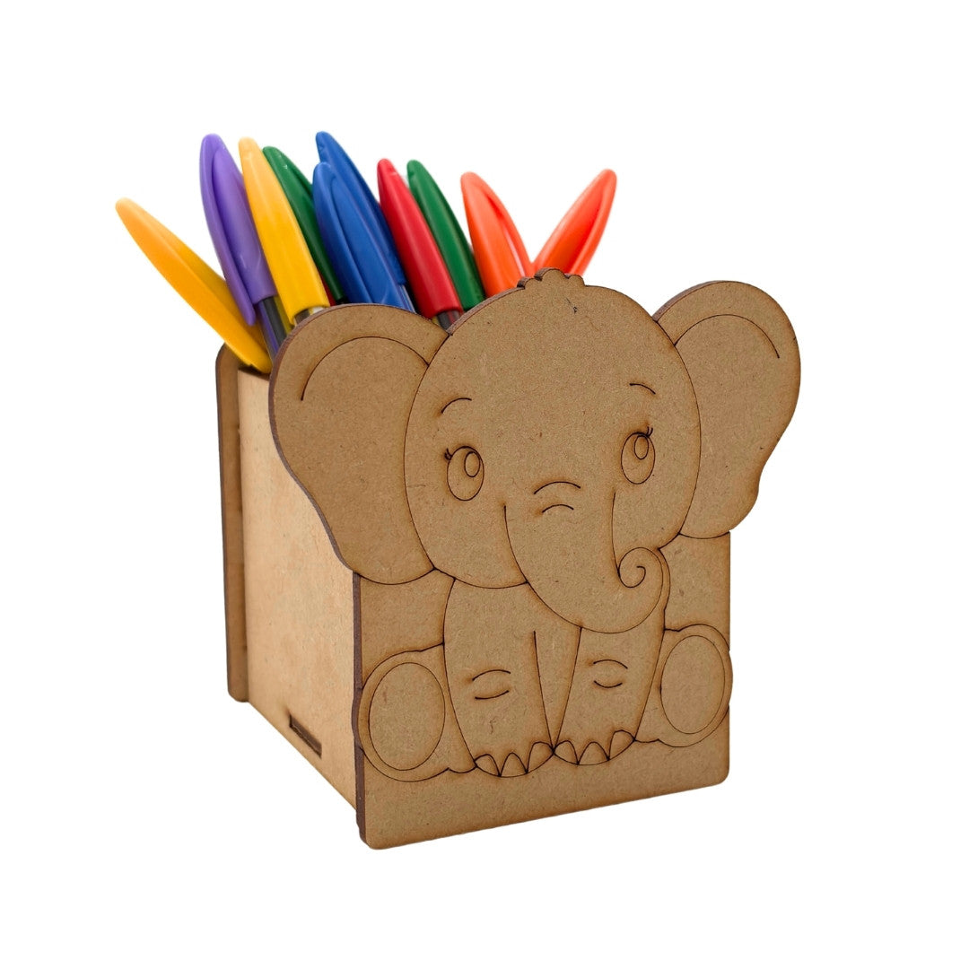 Elephant Pen Stand MDF Design 1