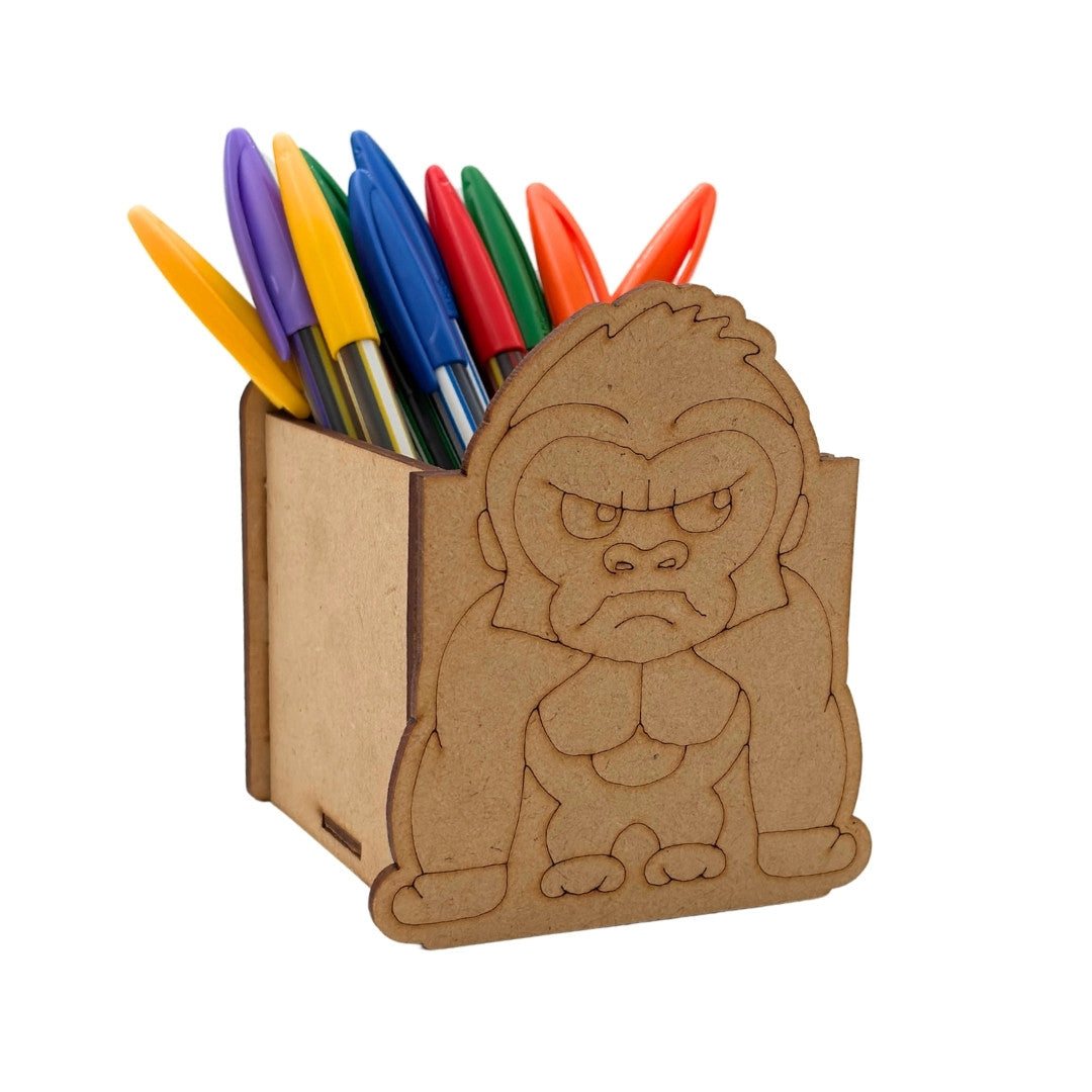 Gorilla Pen Stand MDF Design 1