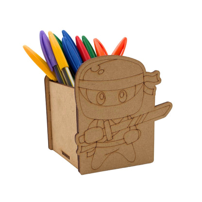 Ninja Pen Stand MDF Design 1