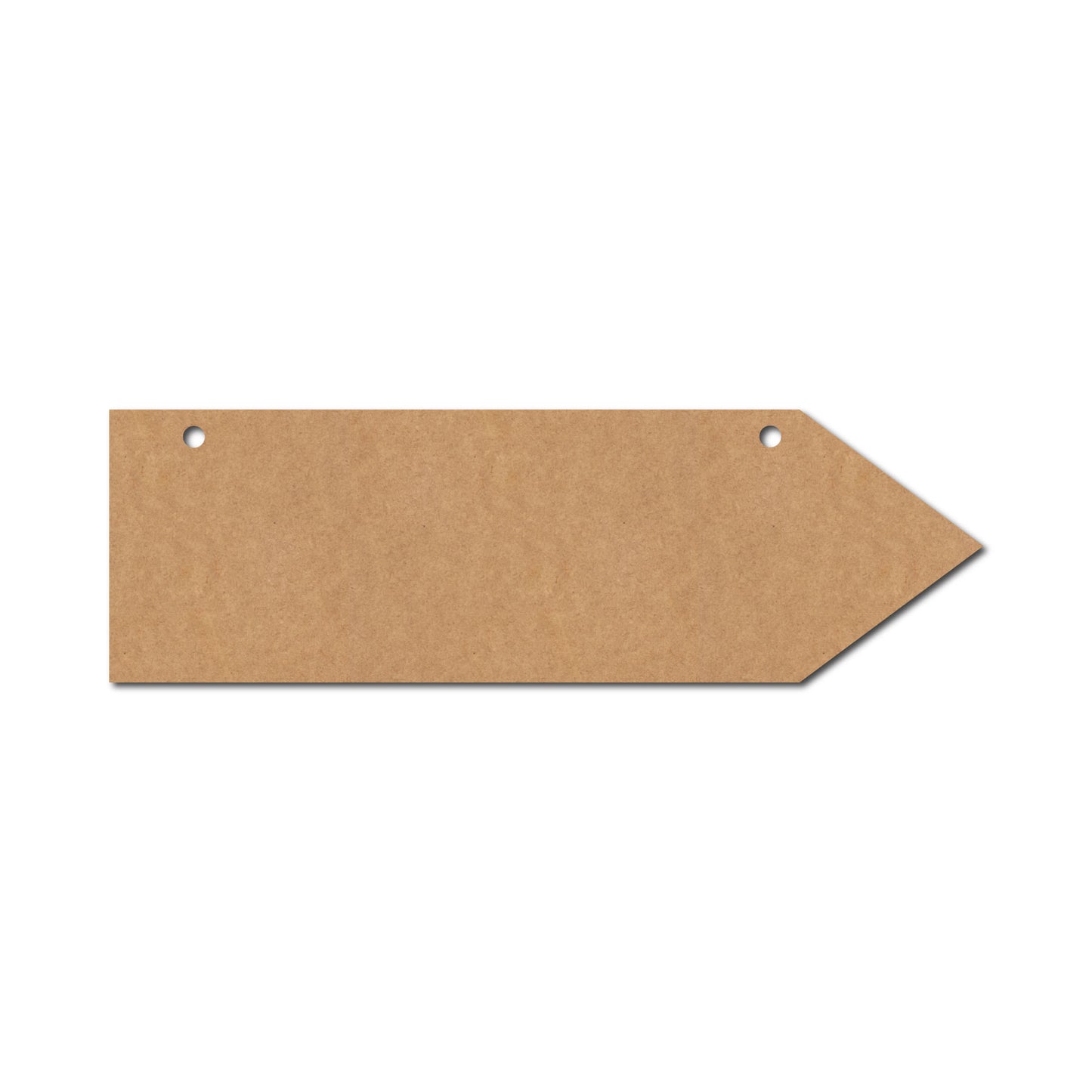 Arrow Plank Cutout With Holes MDF Design 1
