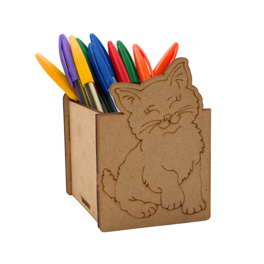 Cat Pen Stand MDF Design 1