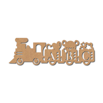 ABC Train Cutout MDF Design 1