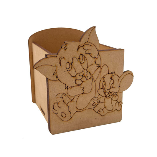Tom & Jerry Pen Stand MDF Design 1