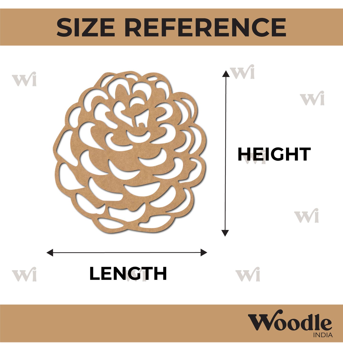 Acorn Cutout MDF Design 1