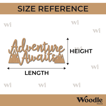 Adventure Awaits Text Cutout MDF Design 2