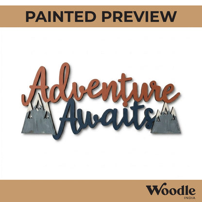 Adventure Awaits Text Cutout MDF Design 2