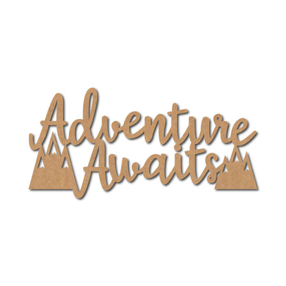 Adventure Awaits Text Cutout MDF Design 2