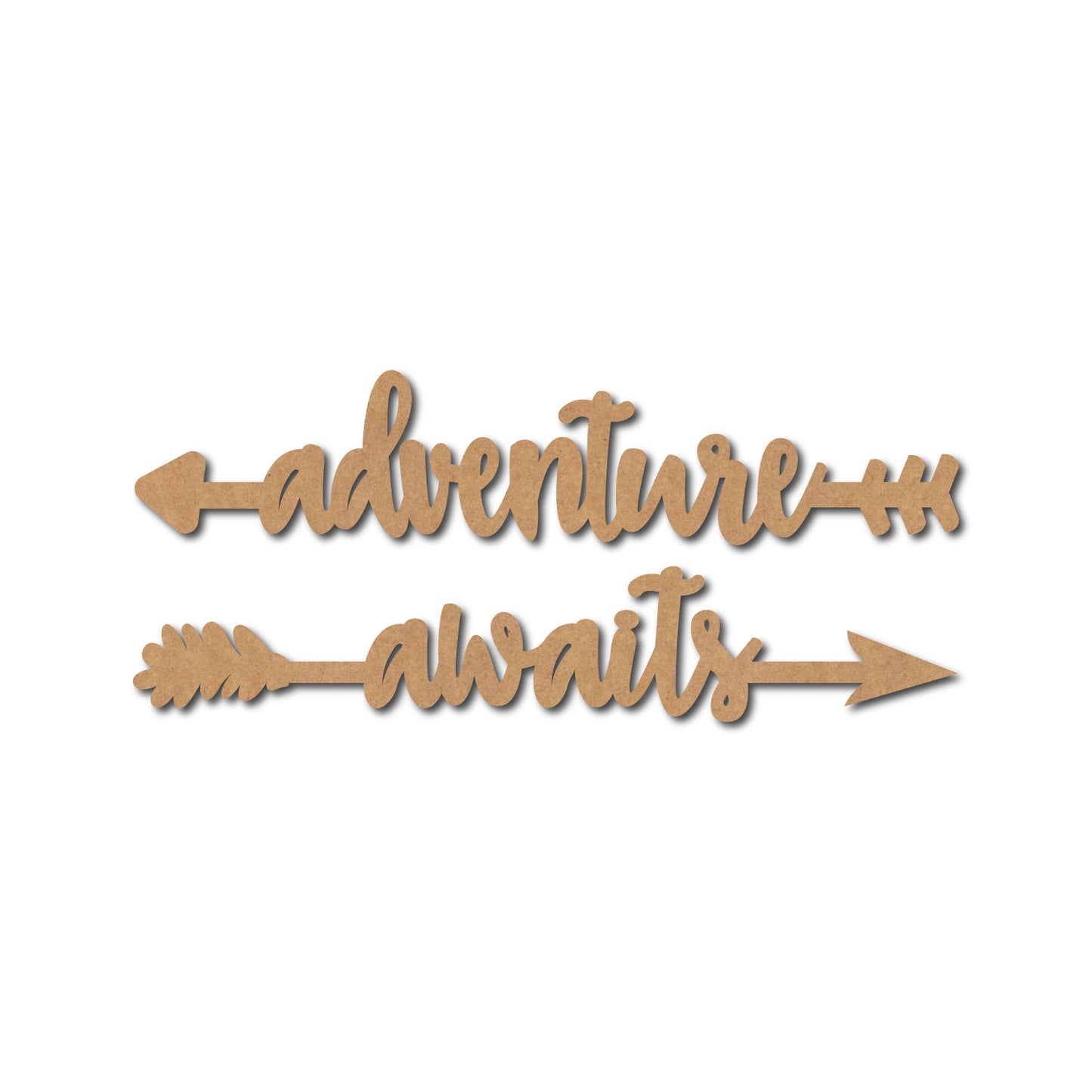Adventure Awaits Text Cutout MDF Design 3