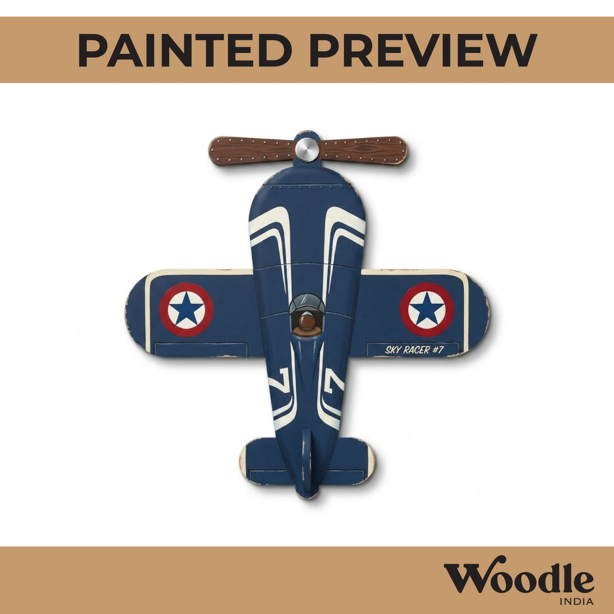 Aeroplane Cutout MDF Design 3