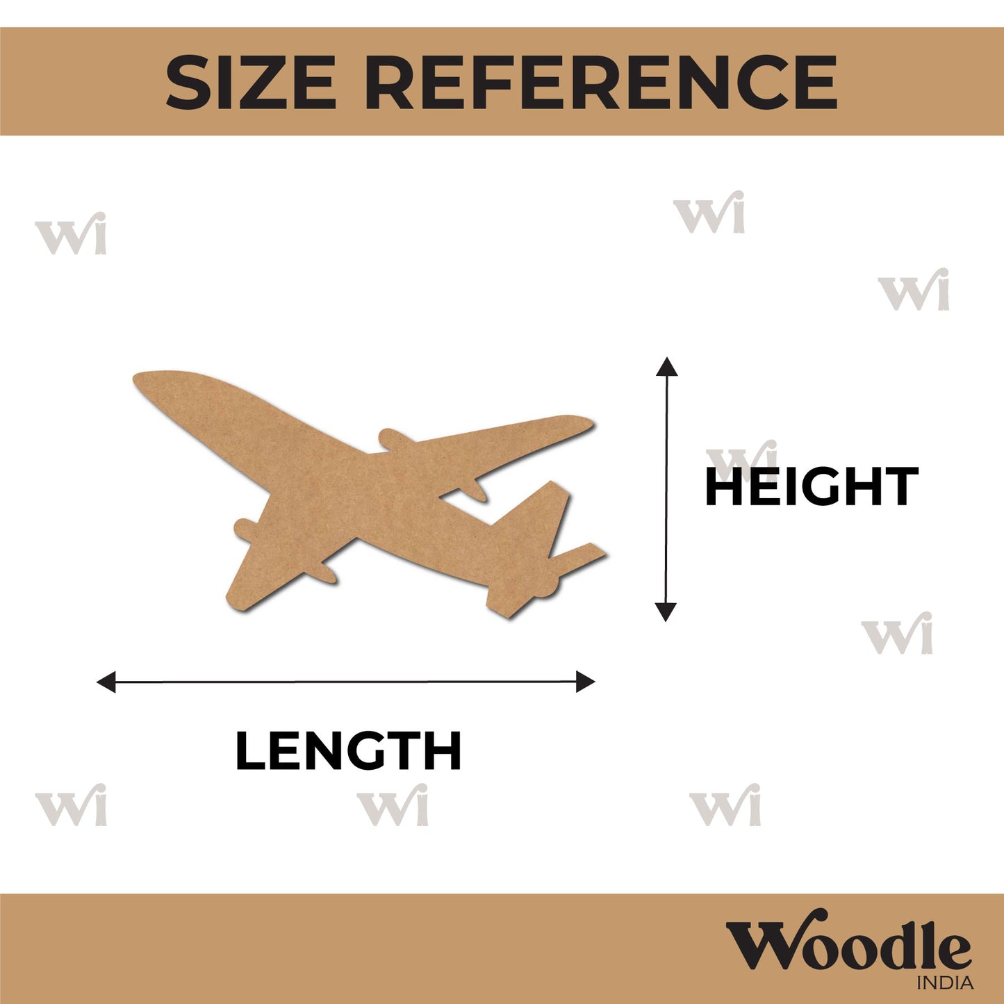 Aeroplane Cutout MDF Design 5