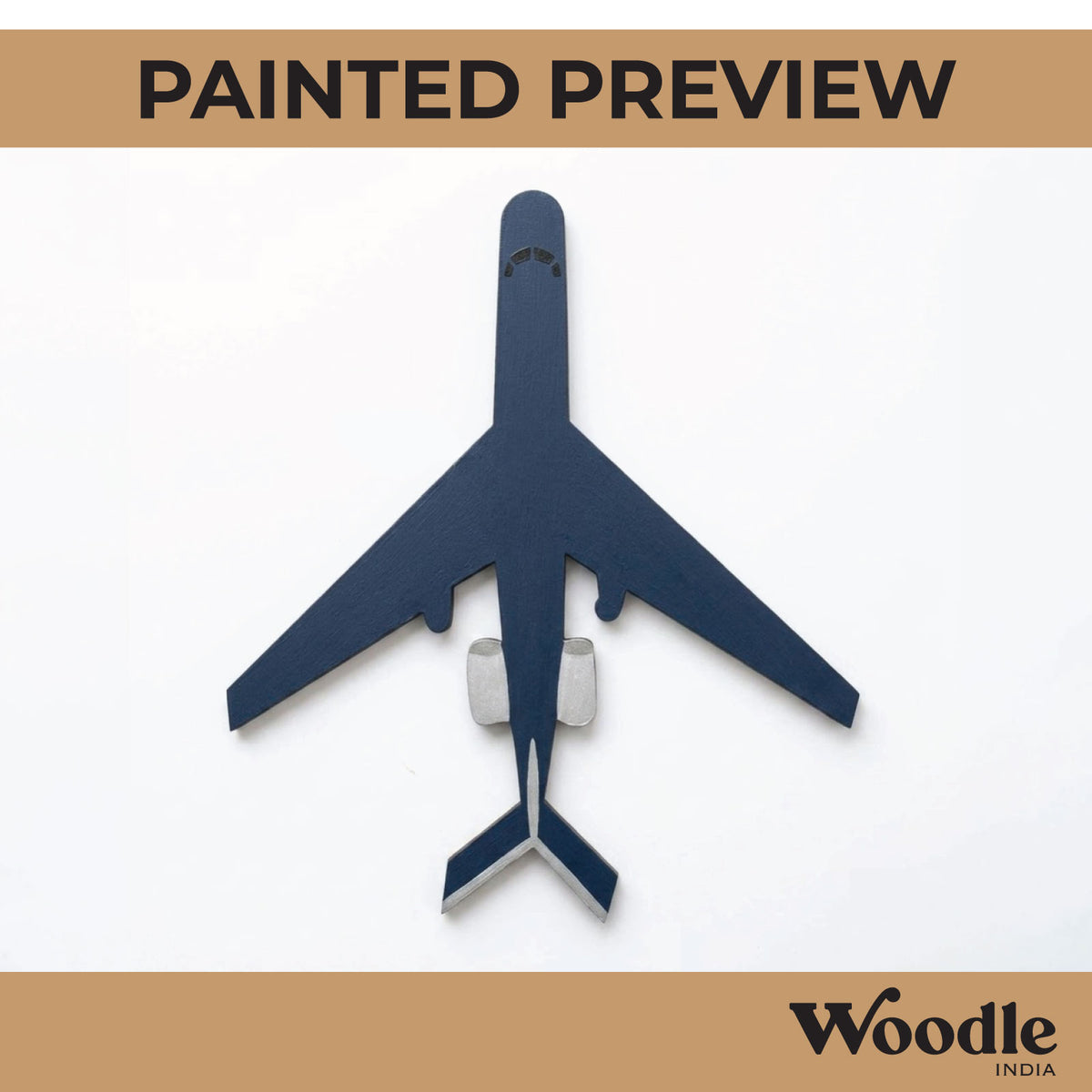 Aeroplane Cutout MDF Design 6