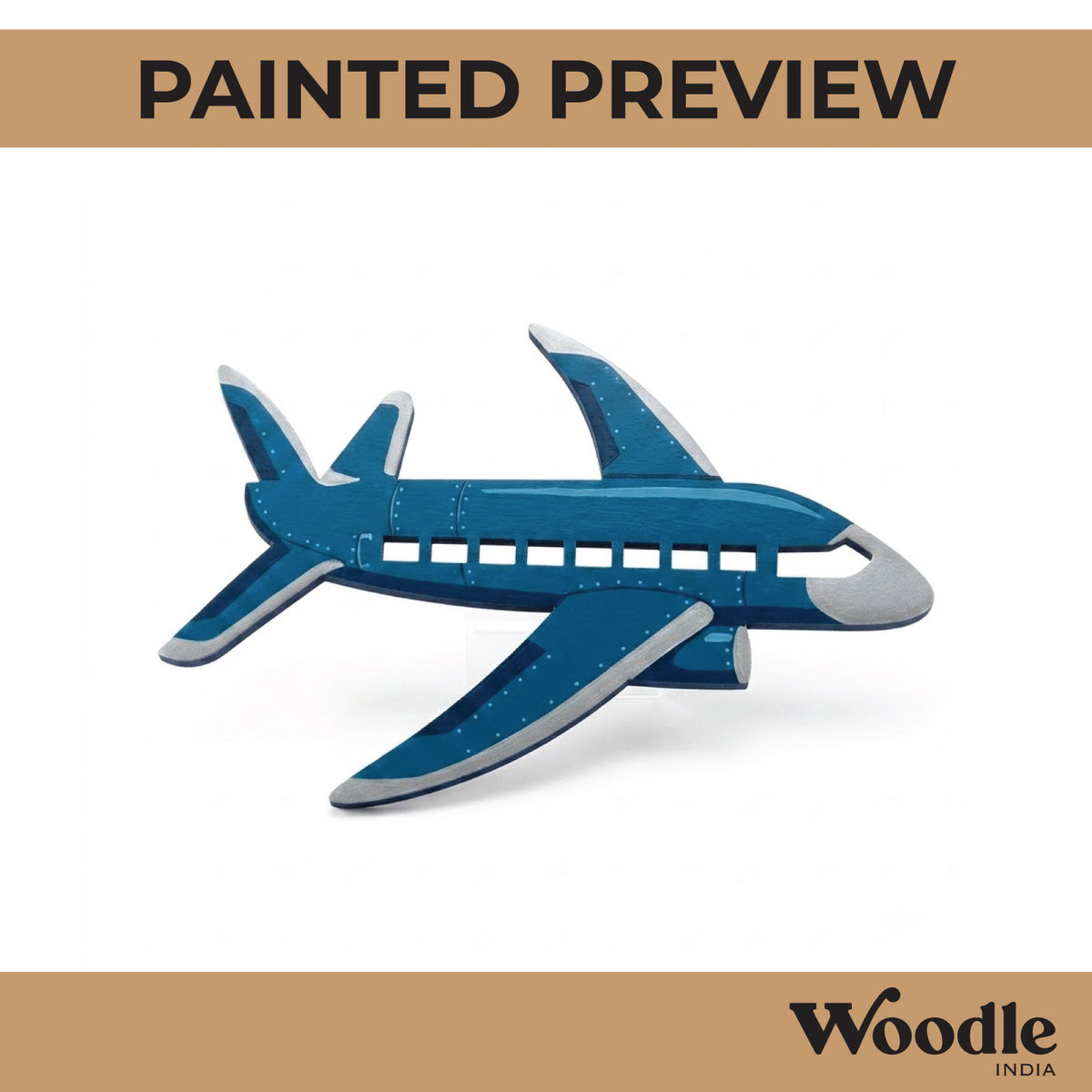Aeroplane Cutout MDF Design 7