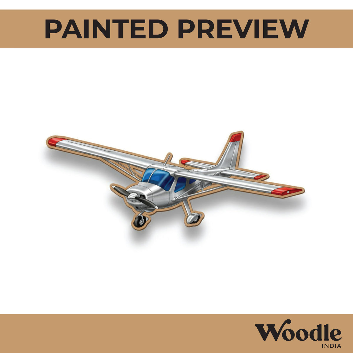Aeroplane Pre Marked MDF Design 5