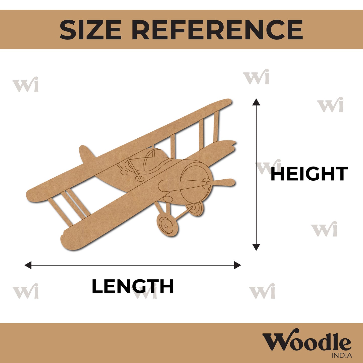 Aeroplane Pre Marked MDF Design 6