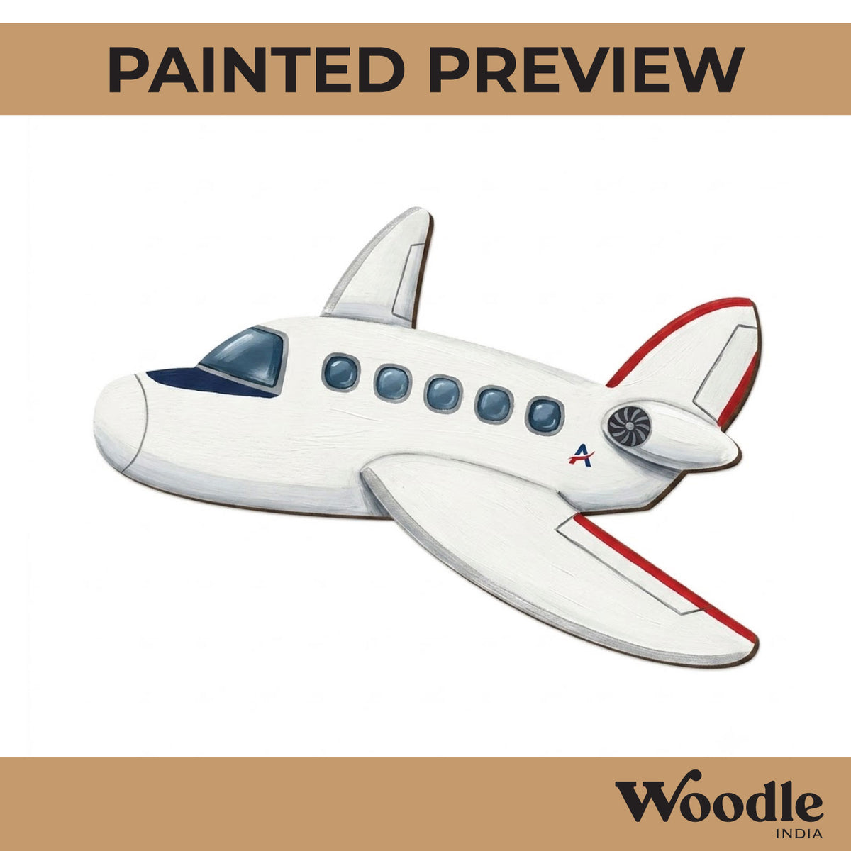 Aeroplane Pre Marked MDF Design 9