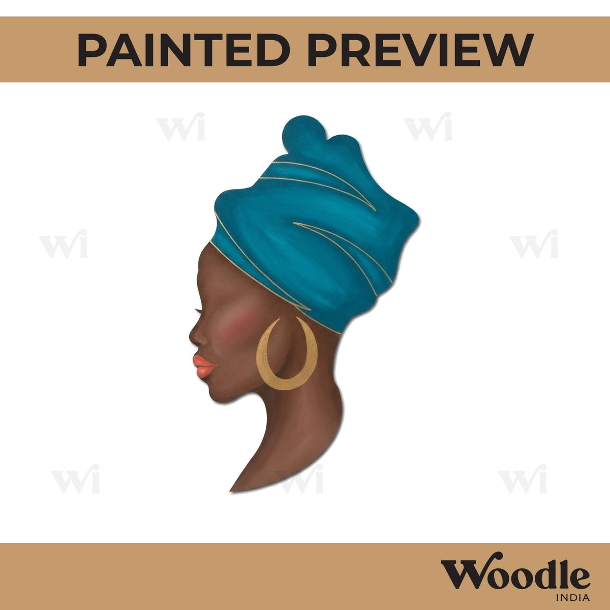 African Lady Pre Marked MDF Design 2