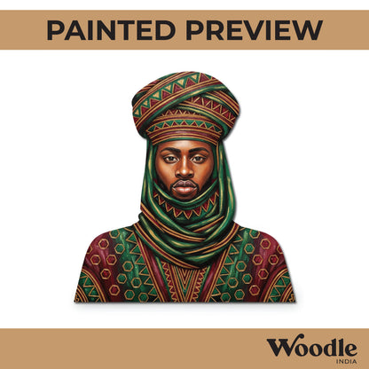 African Lady Pre Marked MDF Design 6