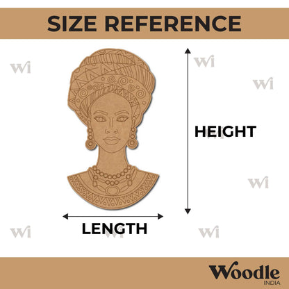 African Lady Pre Marked MDF Design 7