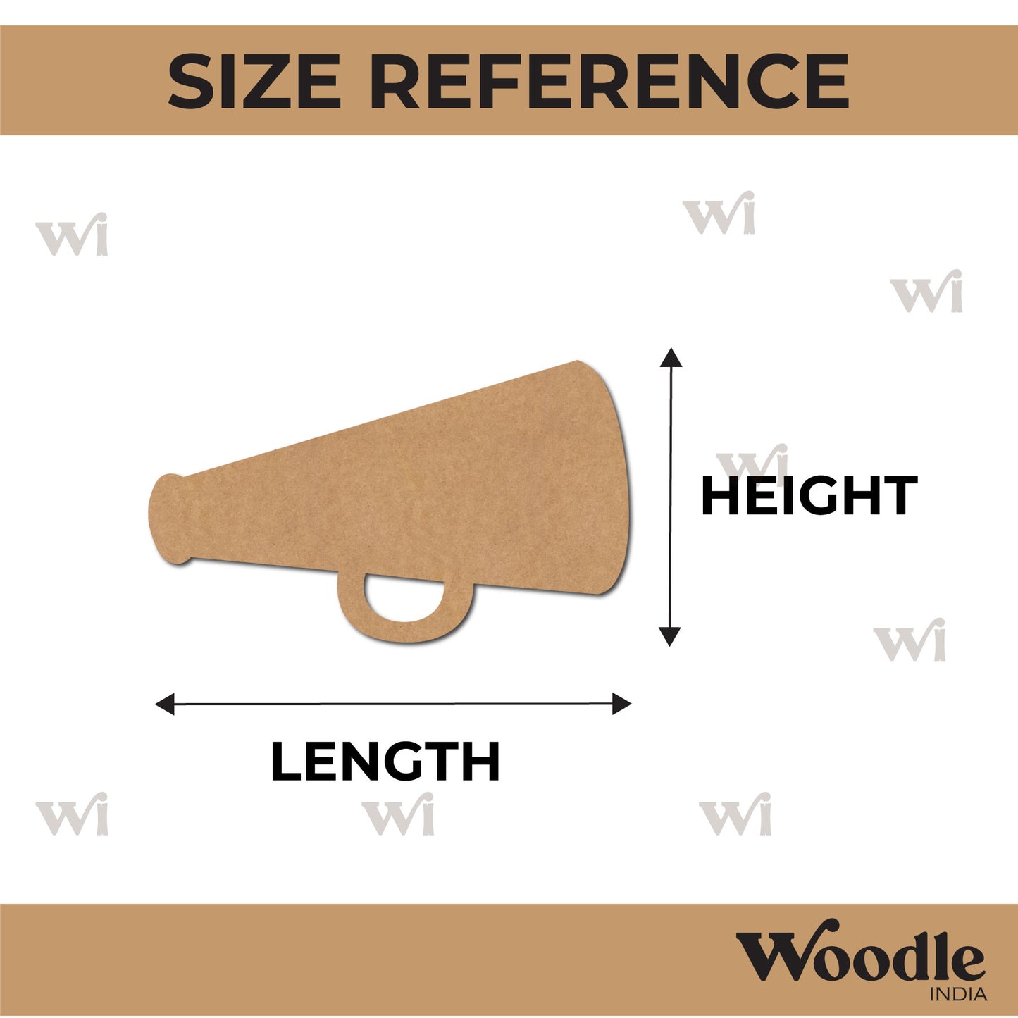 Air Blow Horn Cutout MDF Design 1
