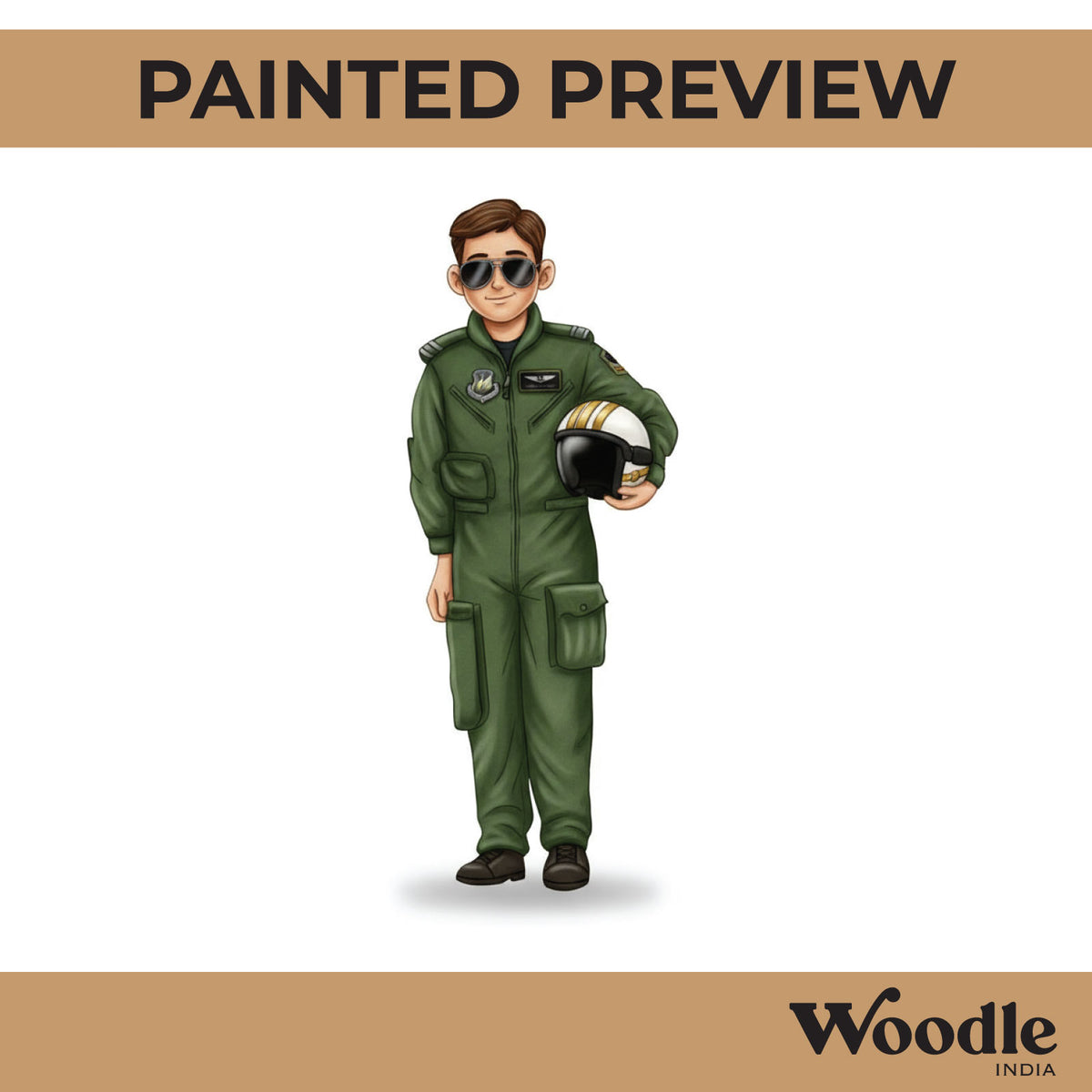 Air Force Pilot Pre Marked MDF Design 2