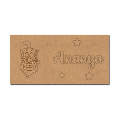 Aladdin Genie Kids Nameplate MDF Design 1