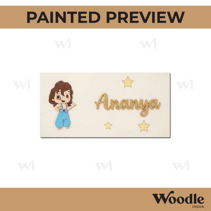 Aladdin Kids Nameplate MDF Design 1