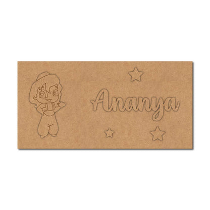 Aladdin Kids Nameplate MDF Design 1