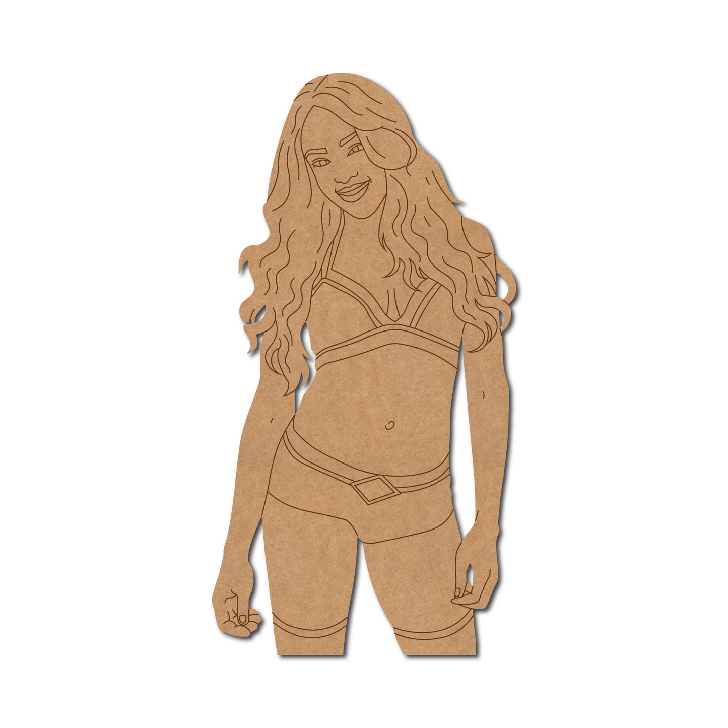 Alicia Fox WWE Wrestler Pre Marked MDF Design 1