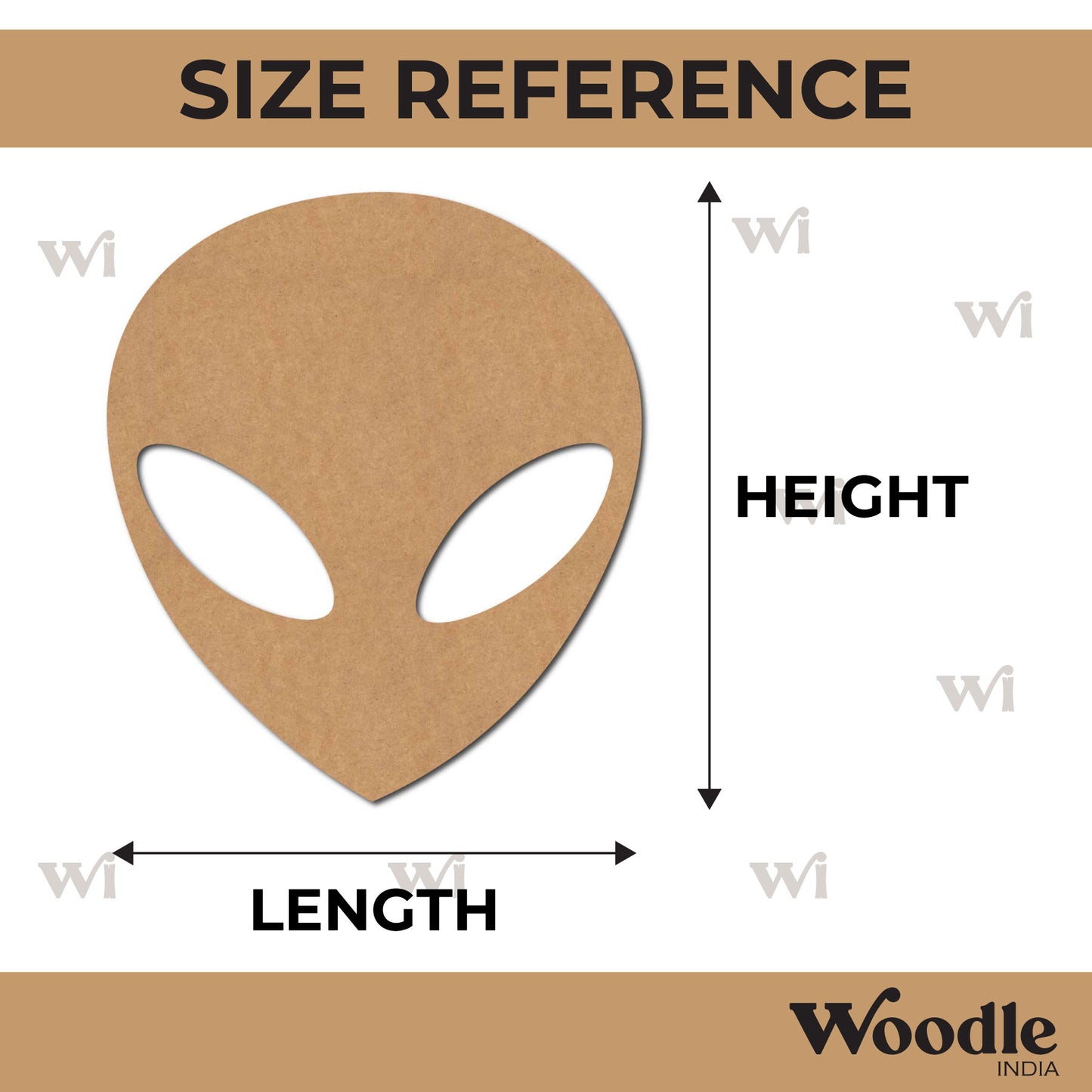 Alien Cutout MDF Design 1